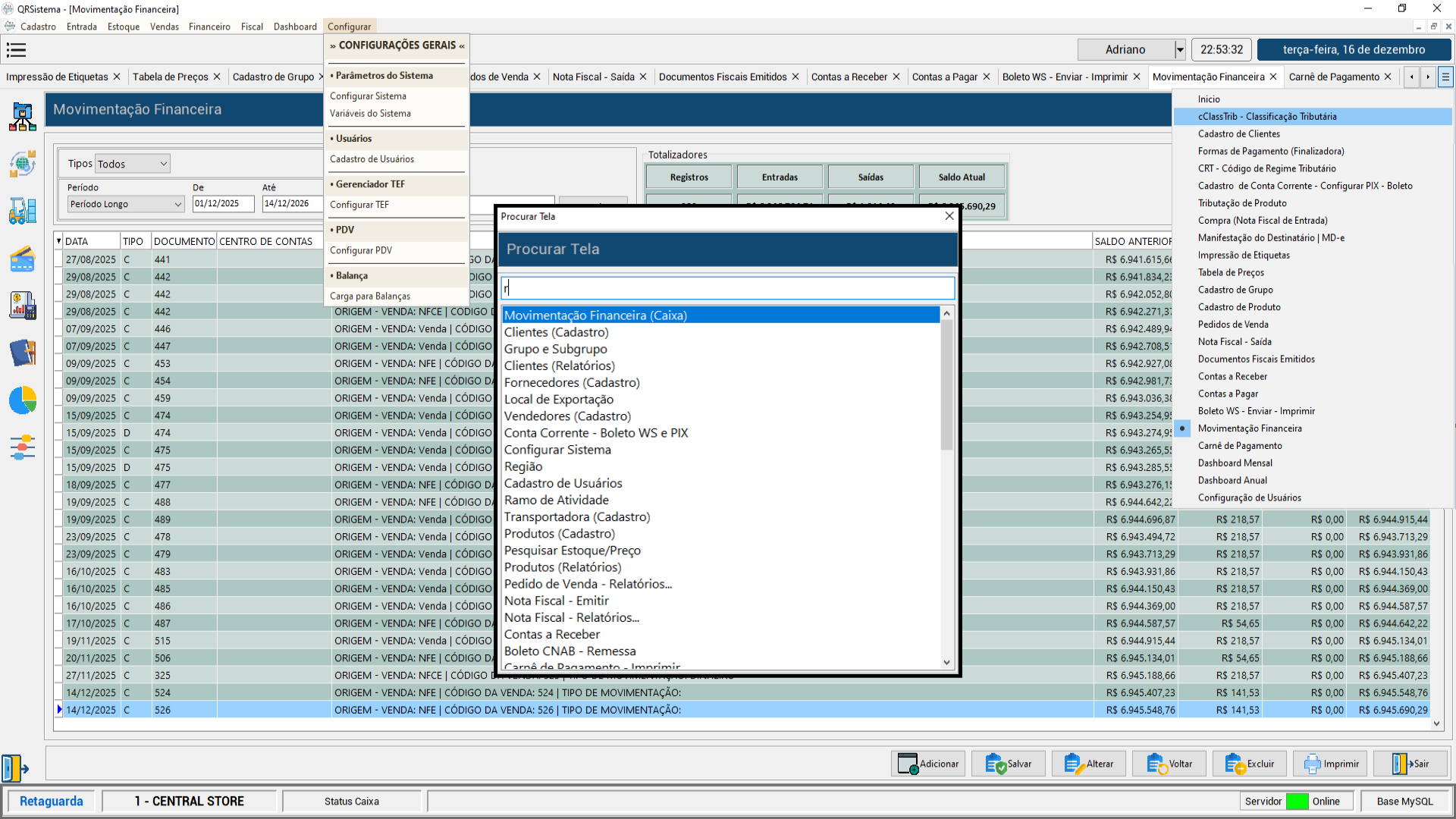 Sistema de Retaguarda