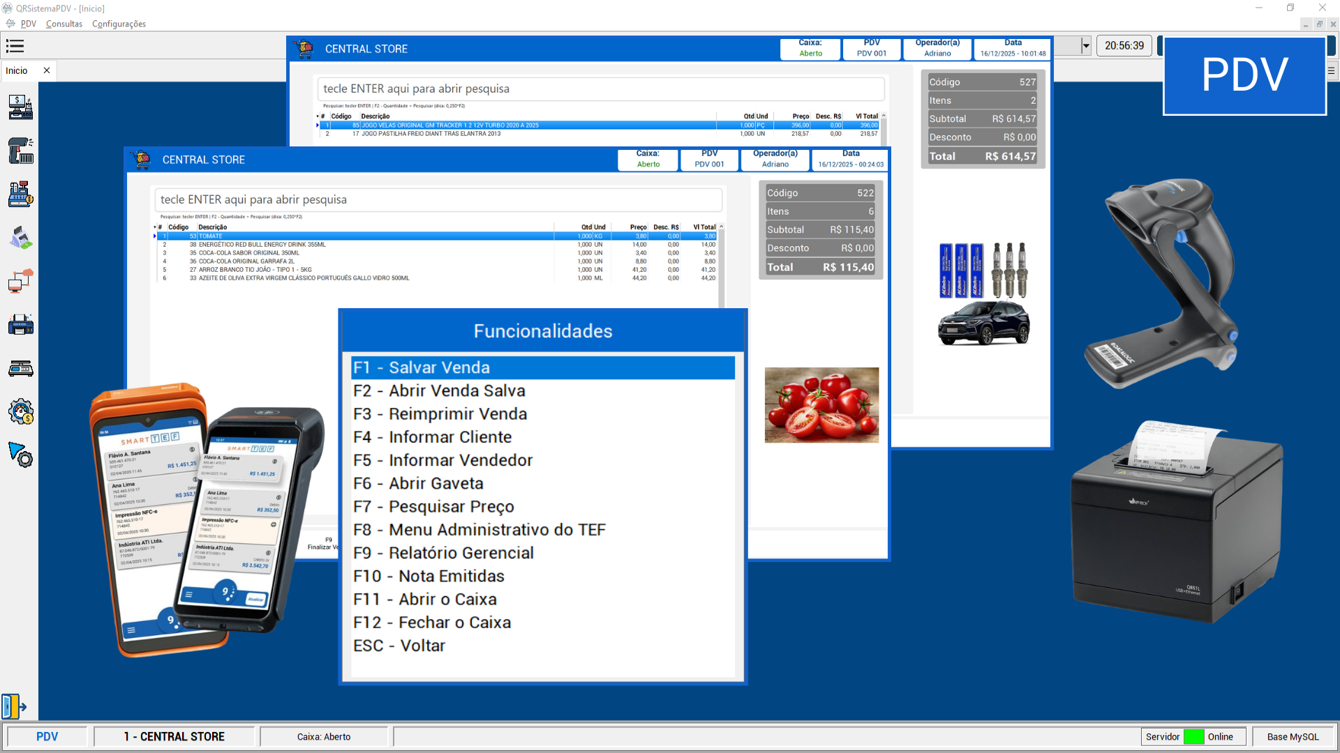PDV com Smart TEF Integrado