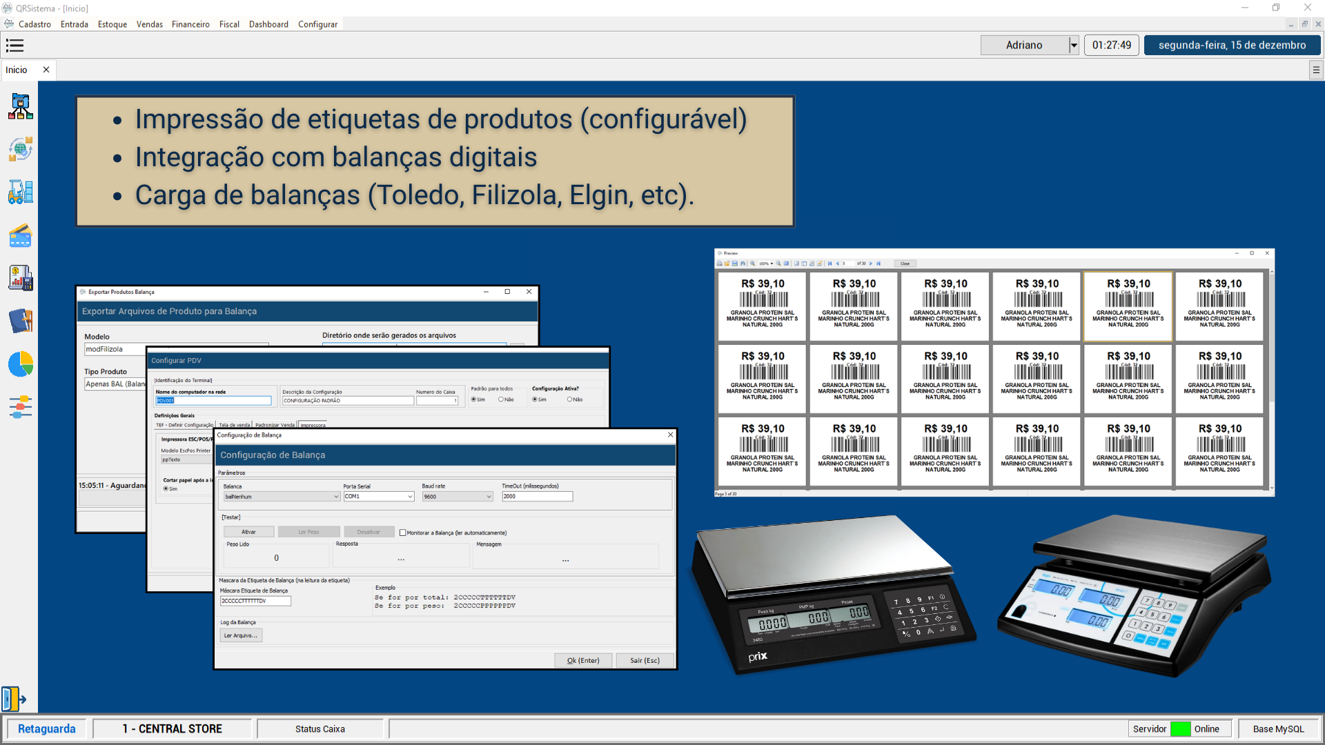 Etiquetas para Balanças